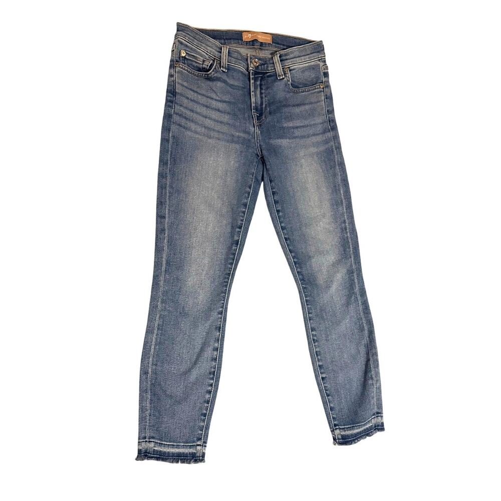 7 For All Mankind Luxe Vintage The High Waist Ankle Skinny Jeans